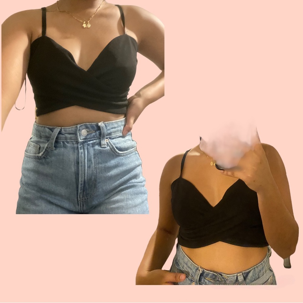 Forever21 Black Cutout Tank Top